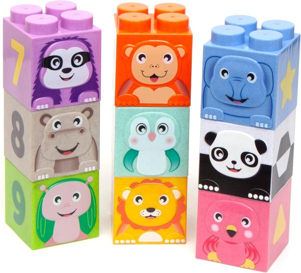 cute animal construction blocks