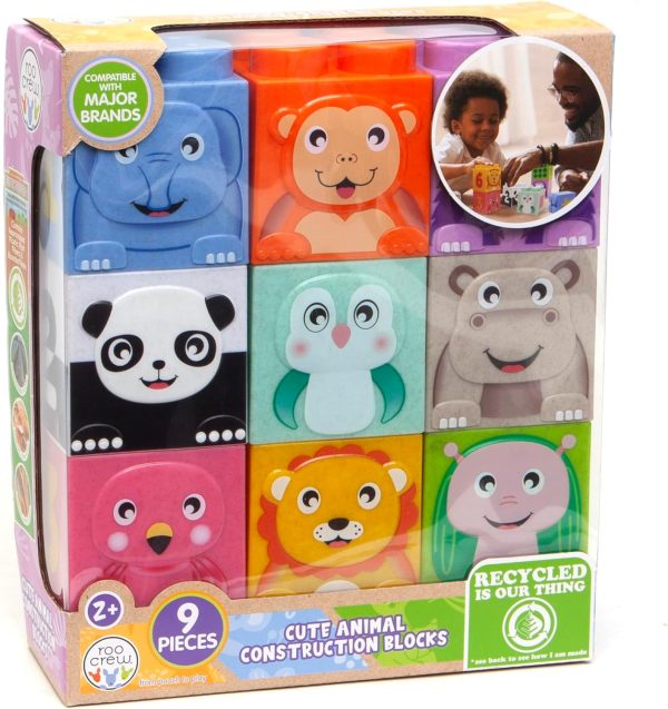 cute animal construction blocks